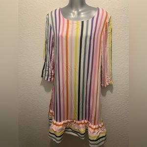 Persifor Dresses Persifor
Rainbow Poppy Striped Ruffle
